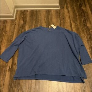NWT Mersea Catalina Slub Tee Moon Blue OS